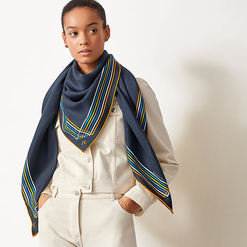 Encadre Liste au Fil shawl 140 | Hermès Saudi Arabia